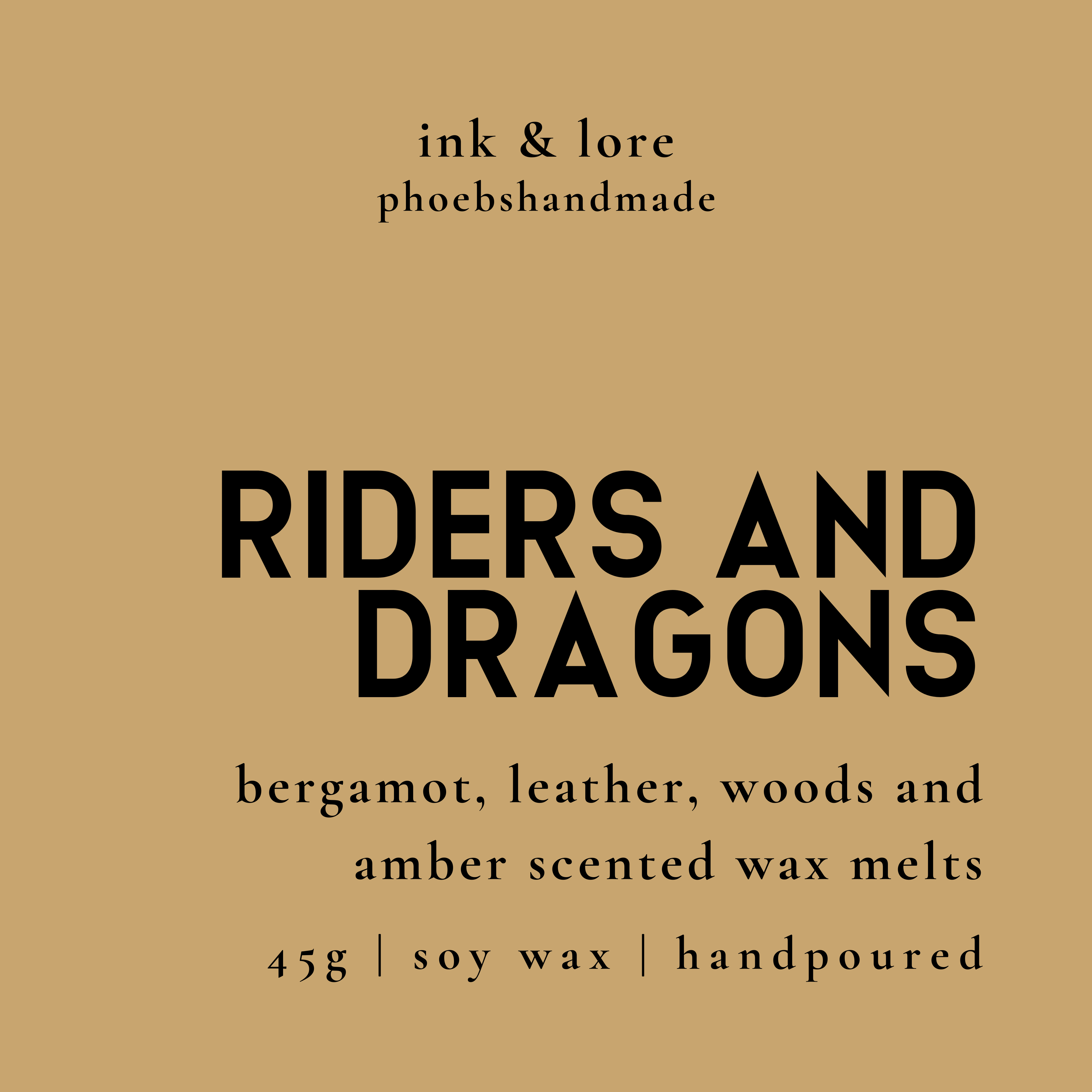Riders and Dragons Wax Melts