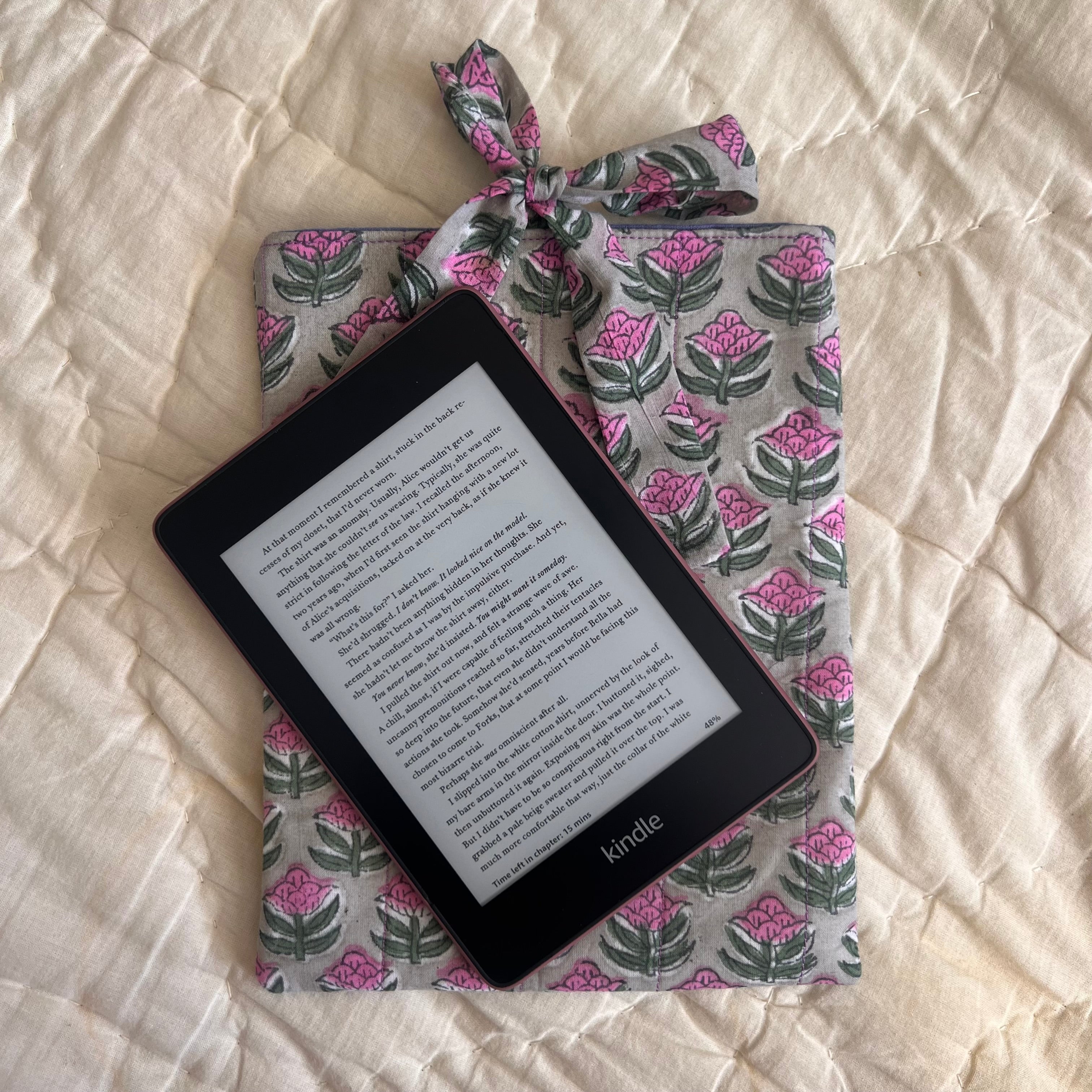 Handprinted Kindle Cozy *SALE
