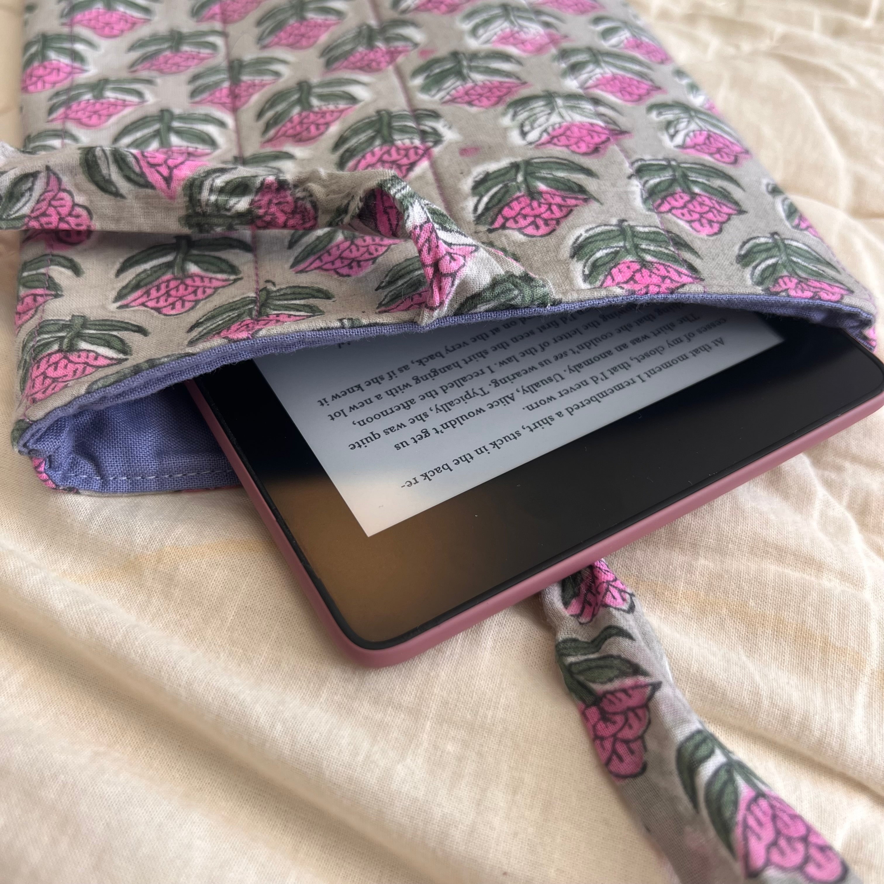 Handprinted Kindle Cozy *SALE