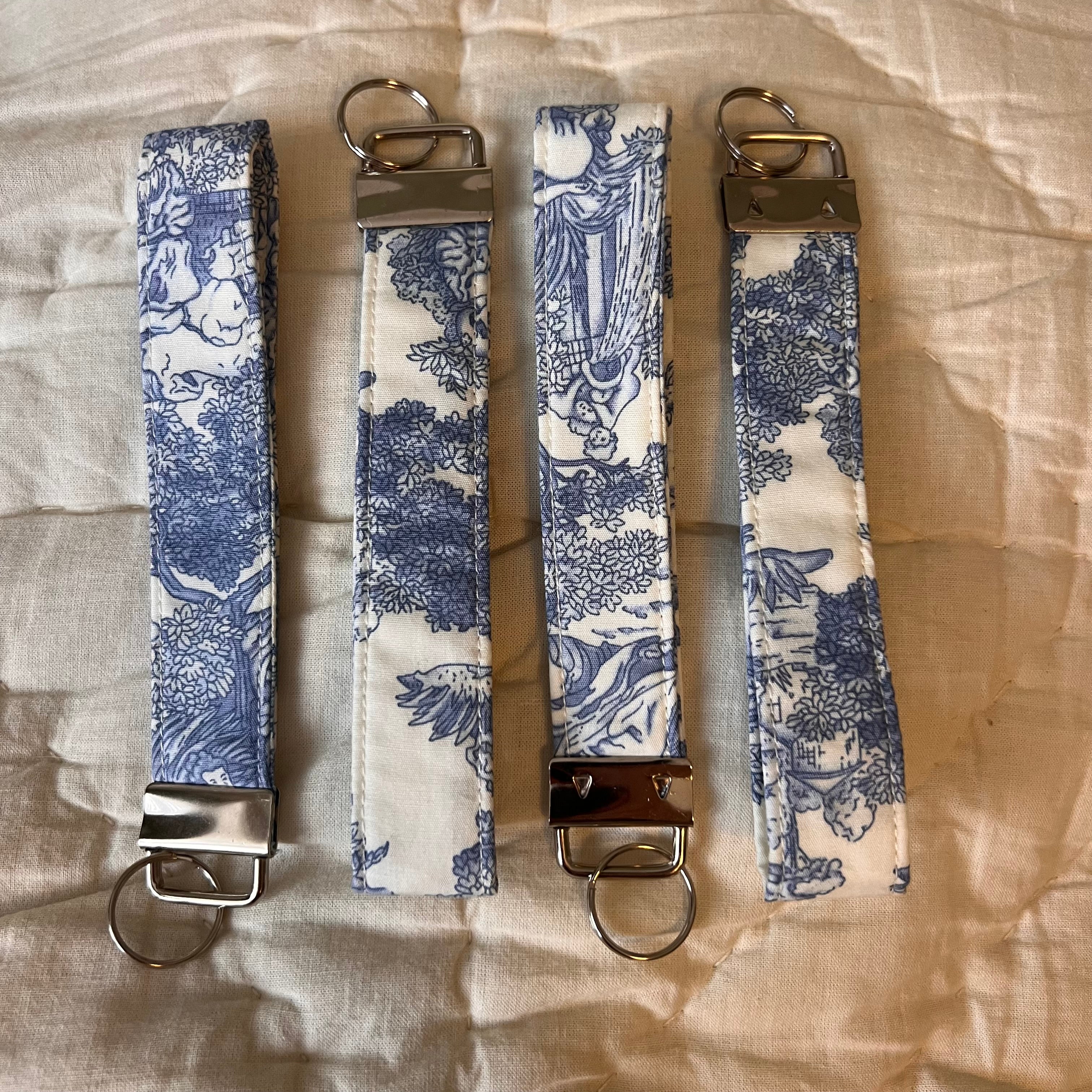 Vintage Blue Padded Wristlet *SECONDS