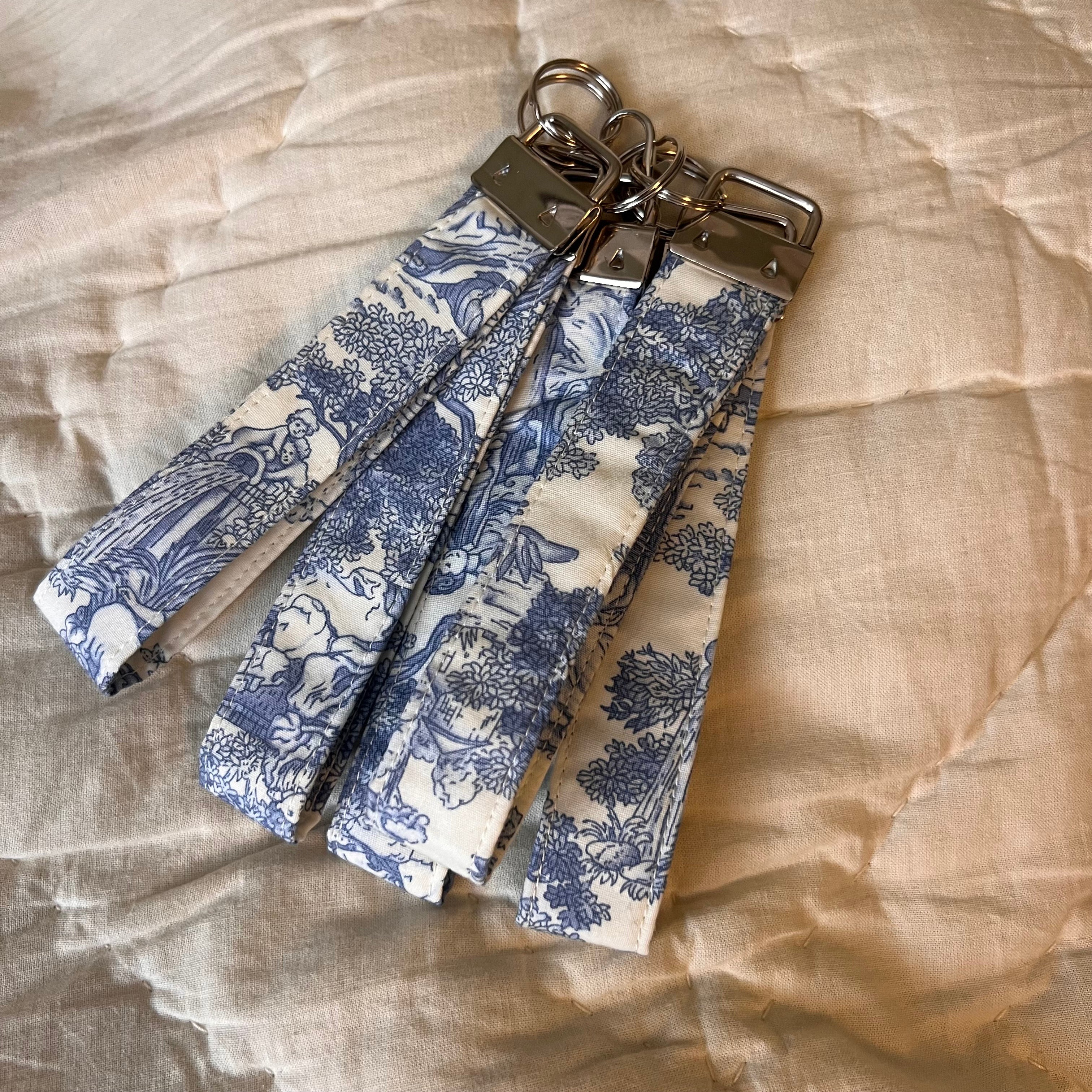 Vintage Blue Padded Wristlet *SECONDS