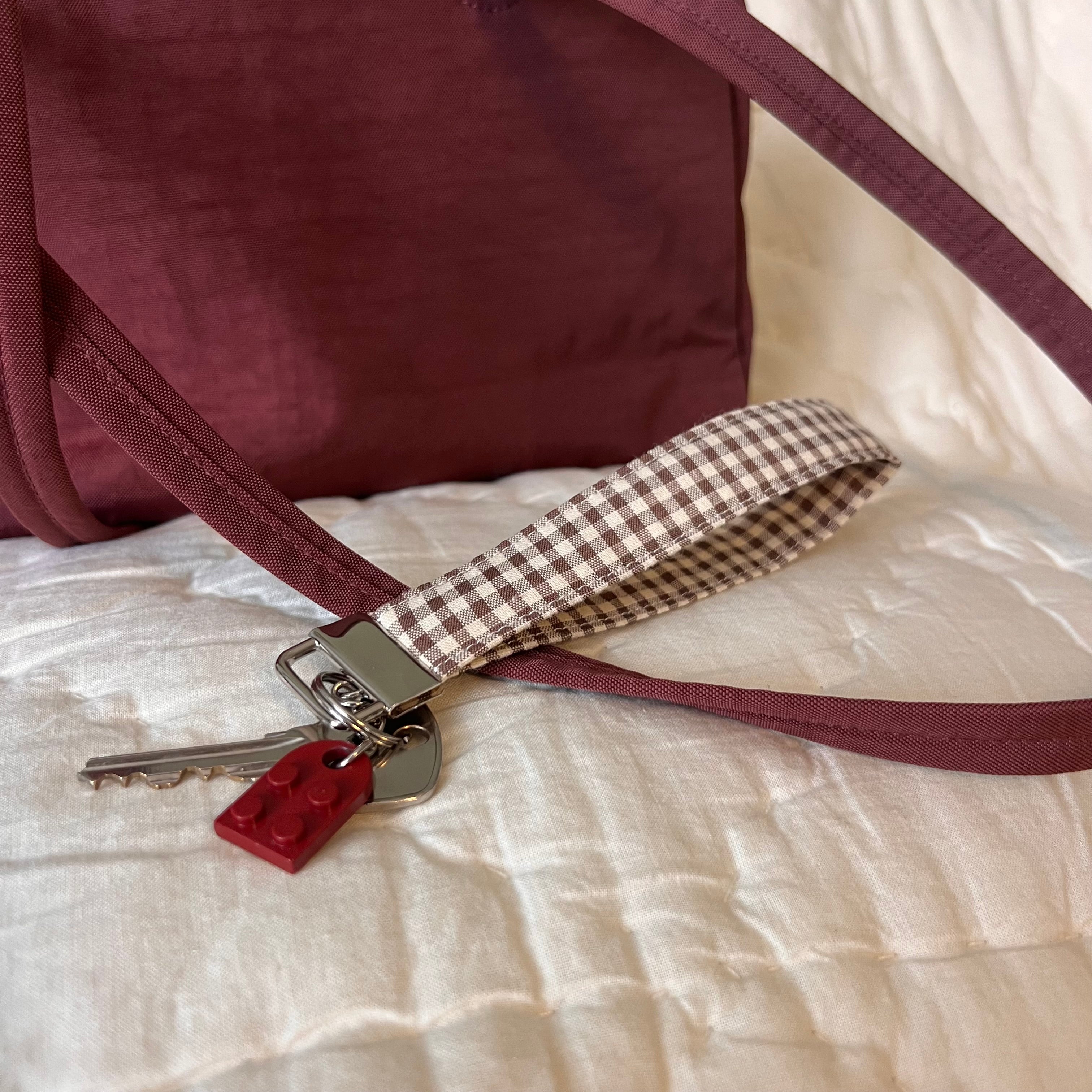 Gingham Girl Padded Wristlet *SECONDS